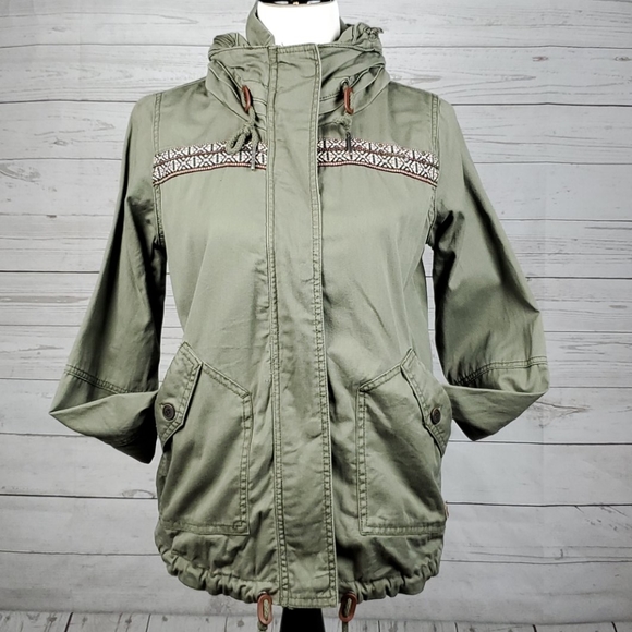 Jackets & Blazers - Roxy utility military green jacket